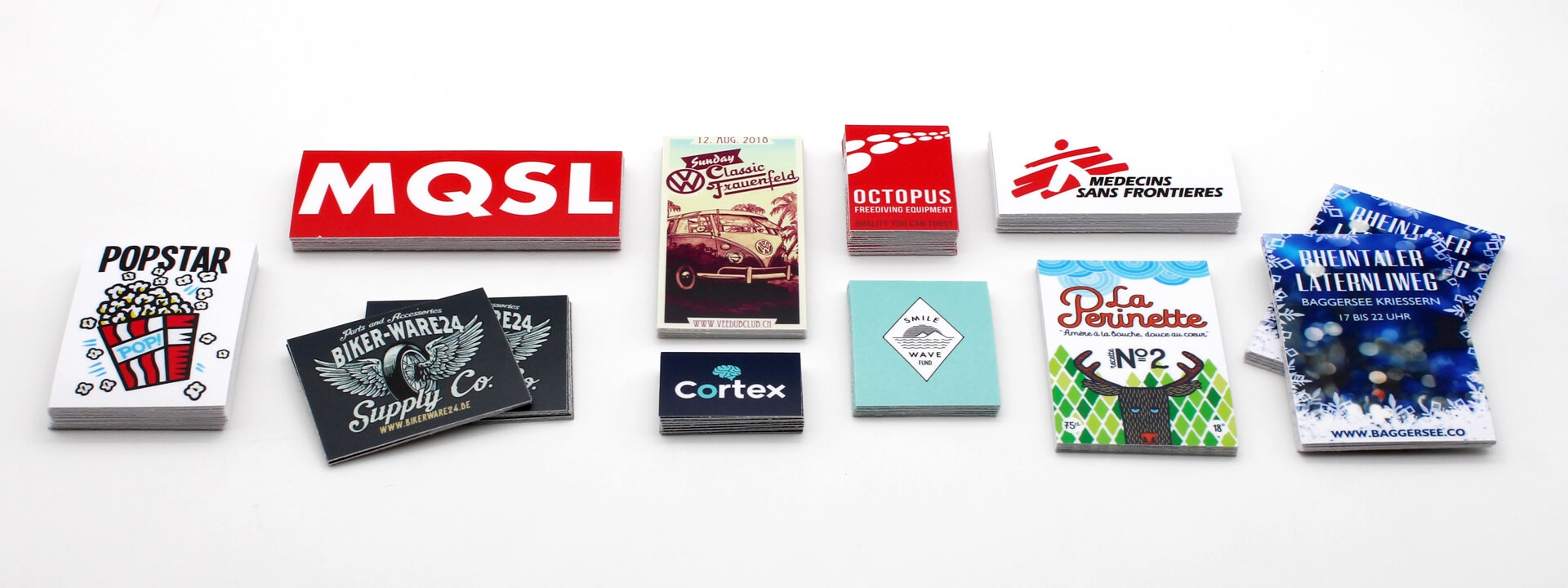 Personalisierte rechteckige Aufkleber